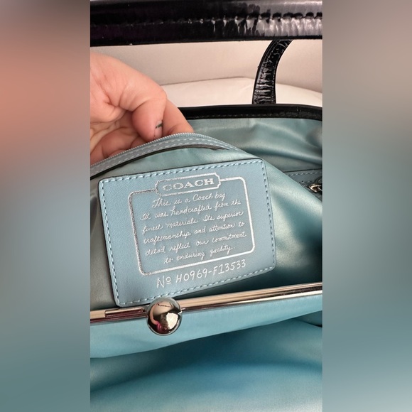 Coach H069-F13533 Black and Gray Satchel - Picture 4 of 4